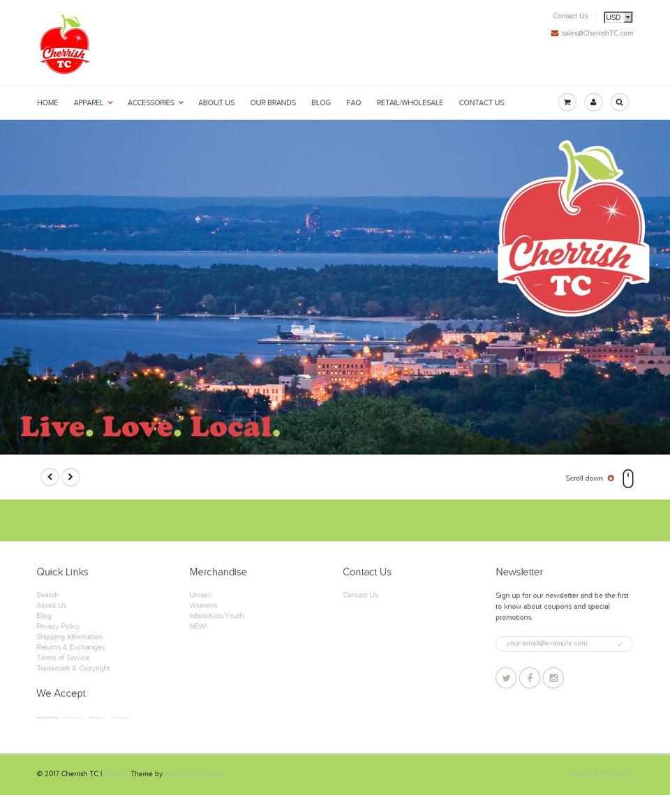 cherishtc.com shopify website screenshot