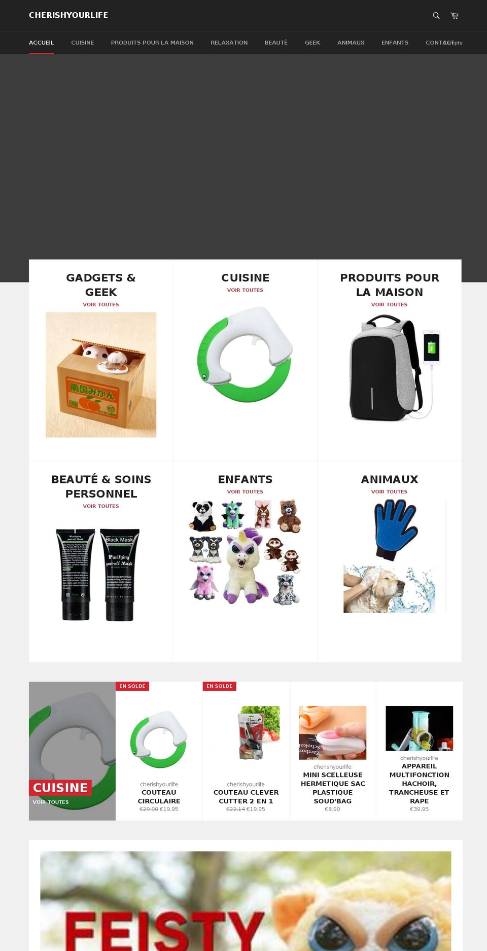 cherishyourlife.co shopify website screenshot