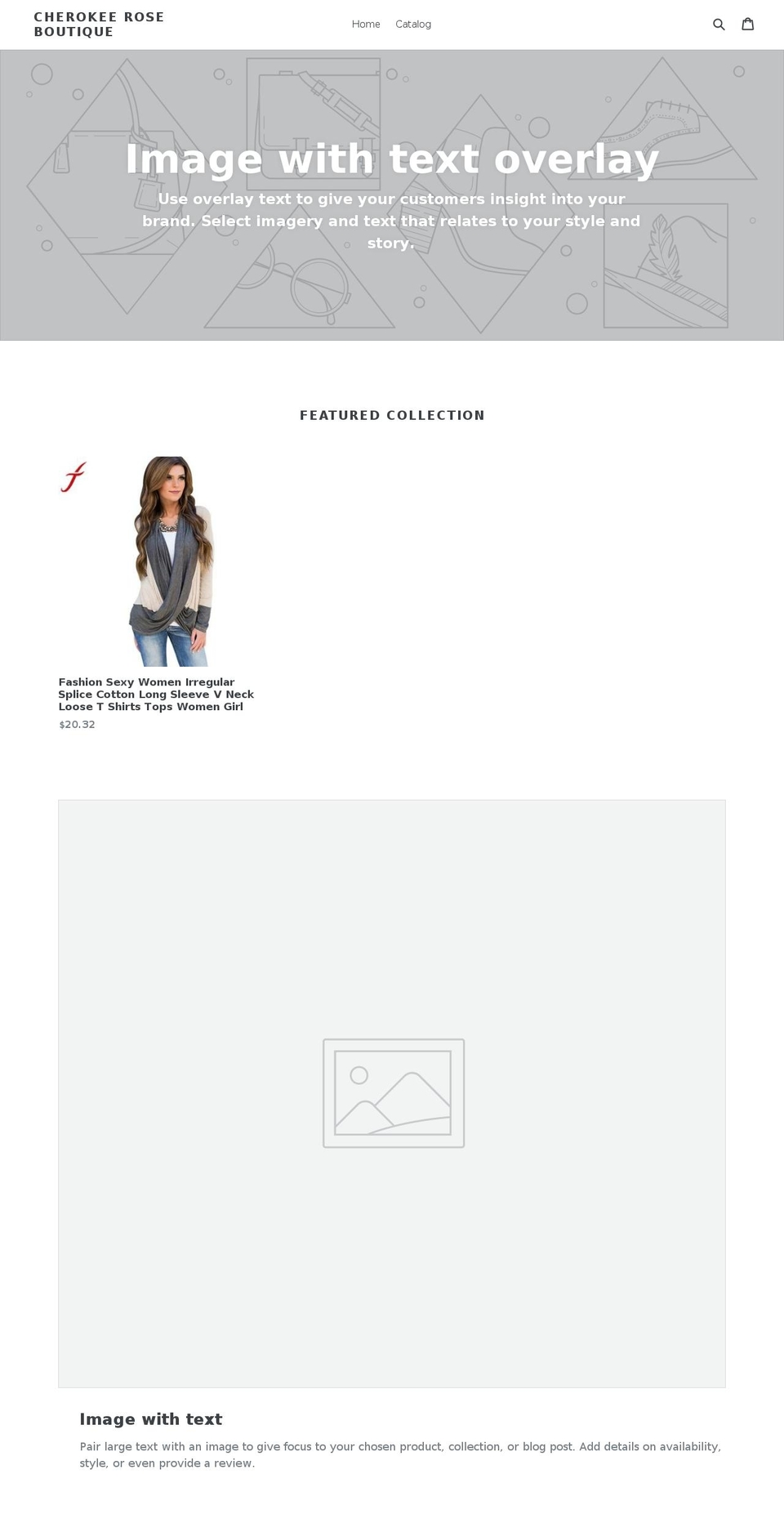 cherokeeroseboutique.com — Shopify storefront screenshot