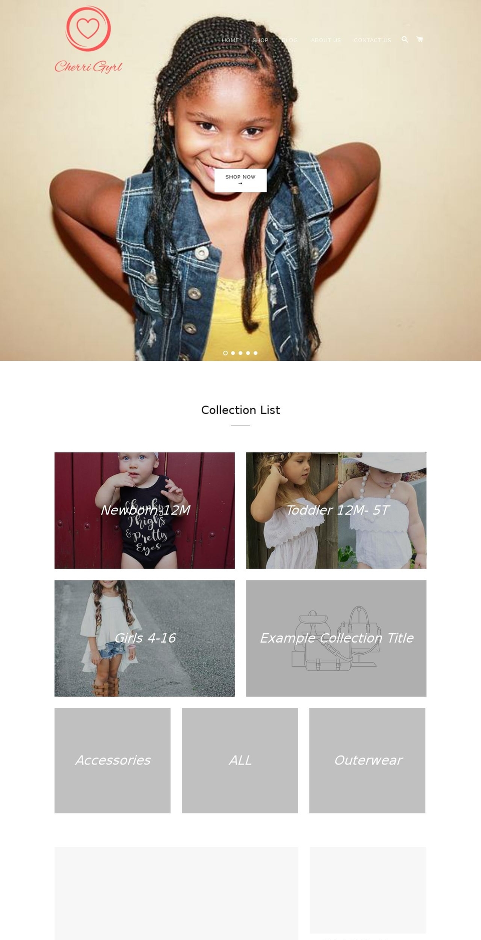 cherrigyrl.com — Shopify storefront screenshot