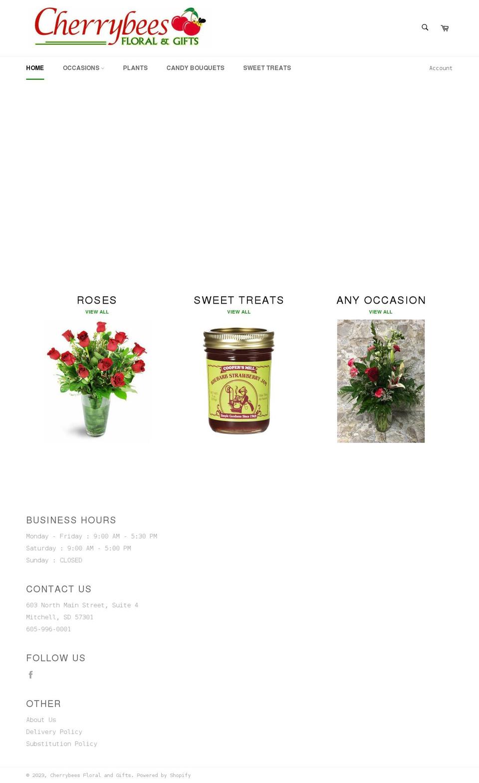 cherrybees.com shopify website screenshot