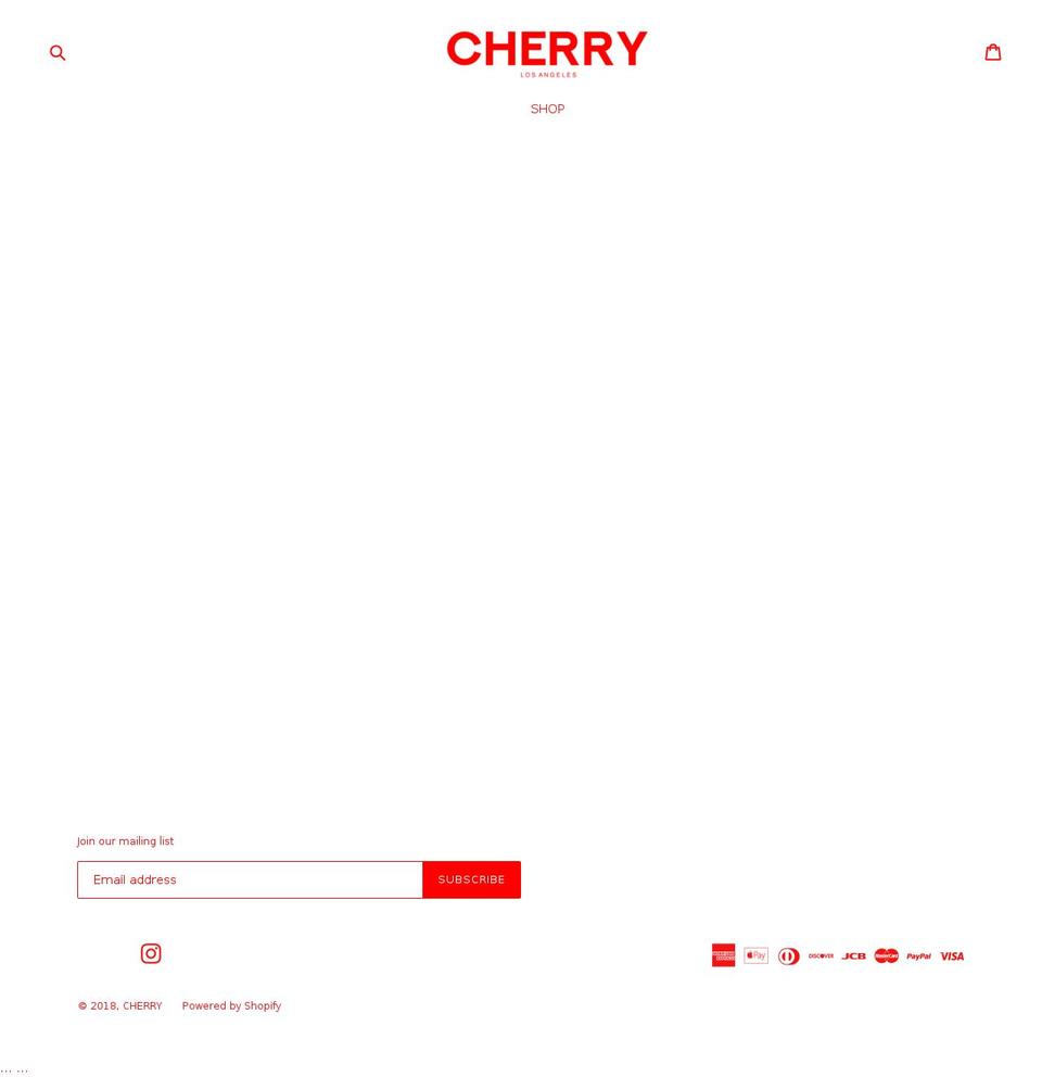 cherryla.com shopify website screenshot