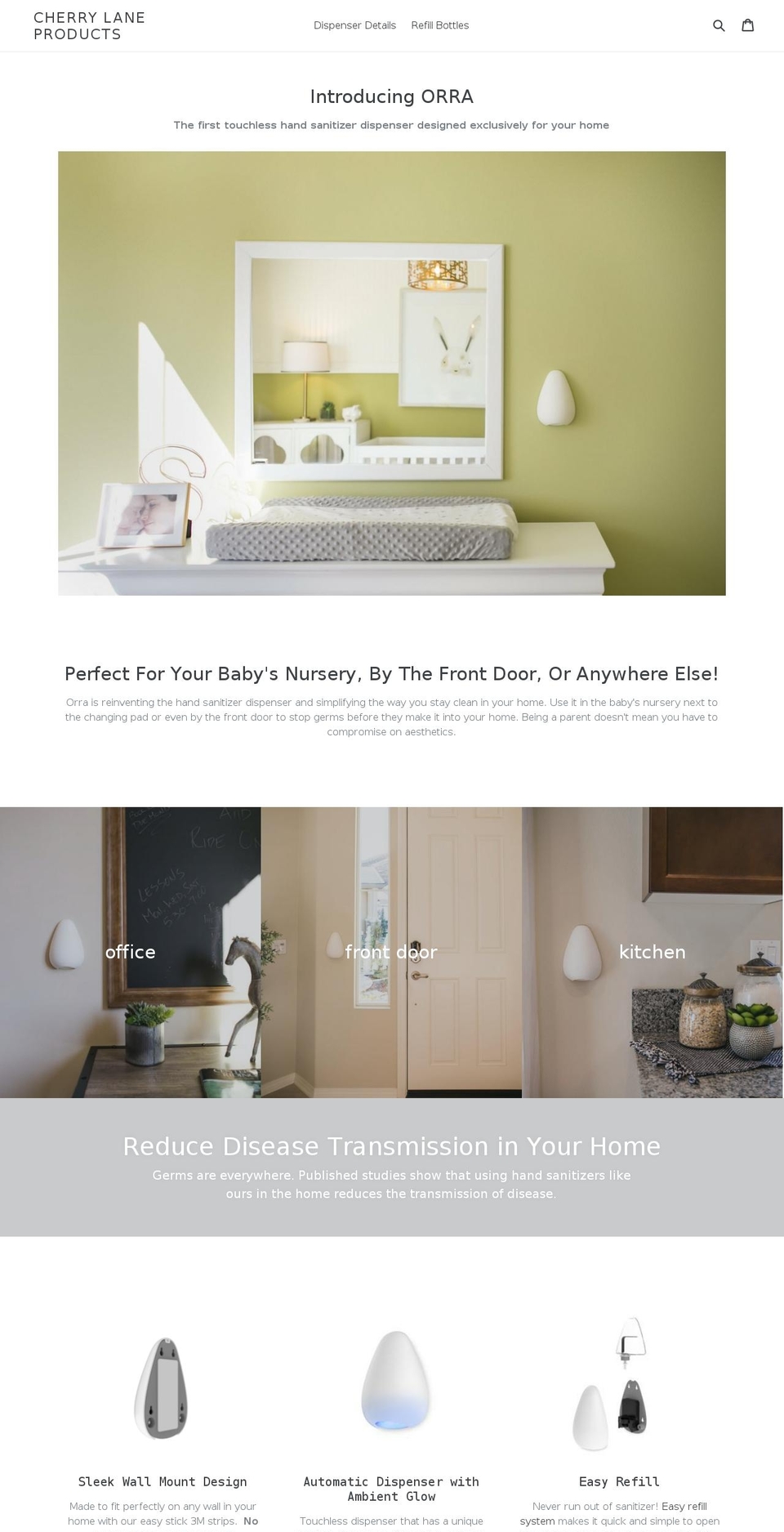cherrylaneproducts.com — Shopify storefront screenshot