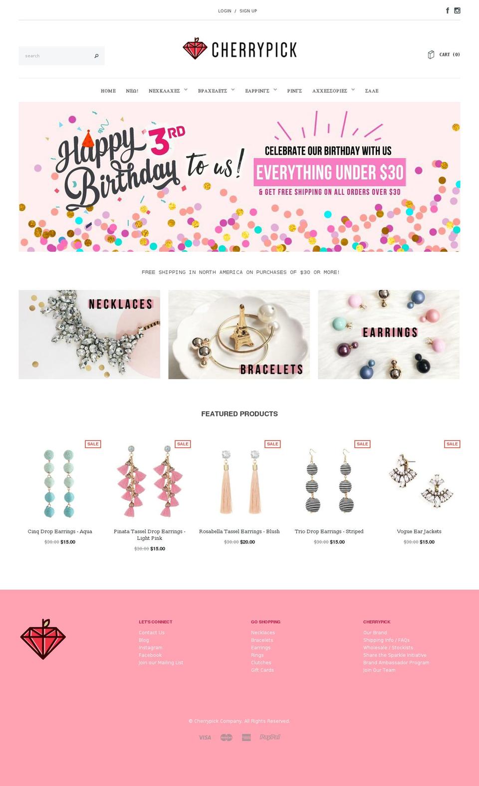 cherrypickco.com — Shopify storefront screenshot