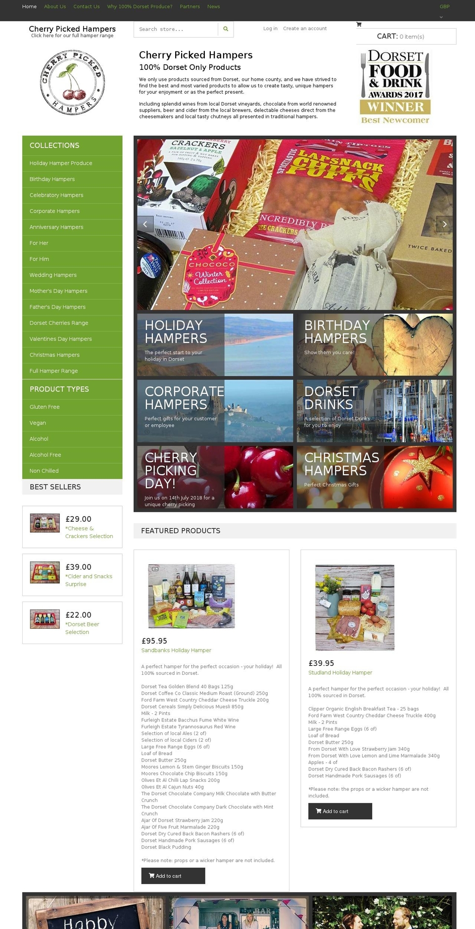 CP Hampers 21JUNE2018 Shopify theme site example cherrypickedgiftsandhampers.com