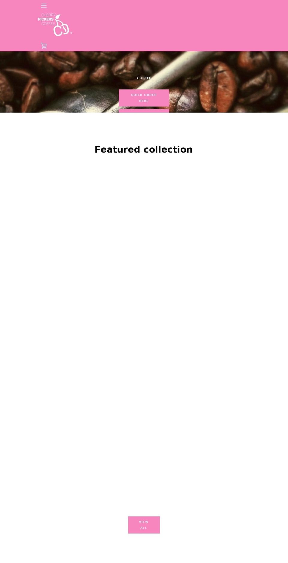 cherrypickerscoffee.com — Shopify storefront screenshot