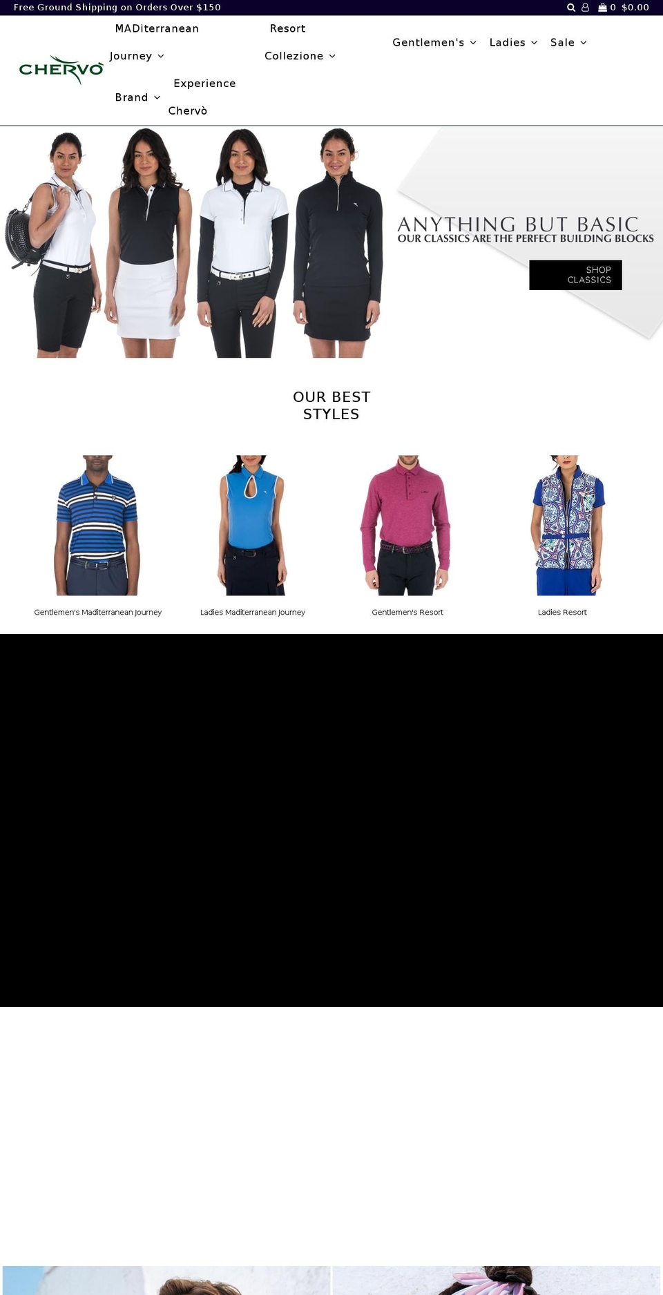chervousa.com shopify website screenshot