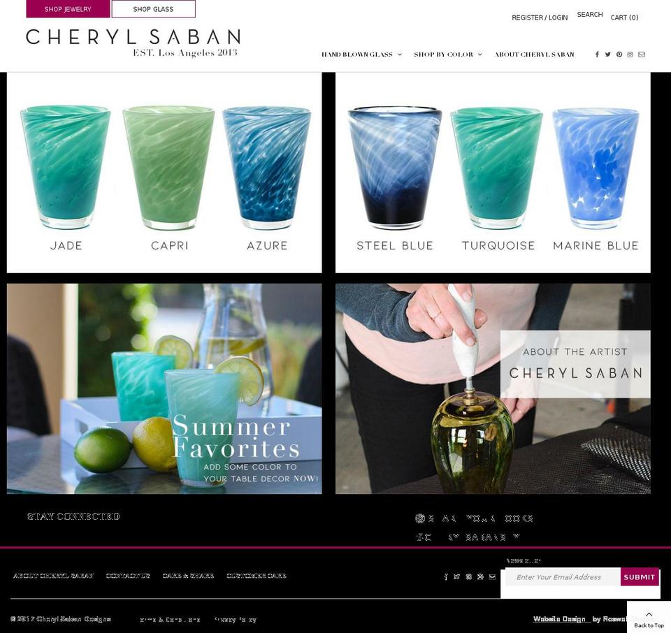 LIVE - 5.10.18 - Roswell Studios Shopify theme site example cherylsabandesigns.net