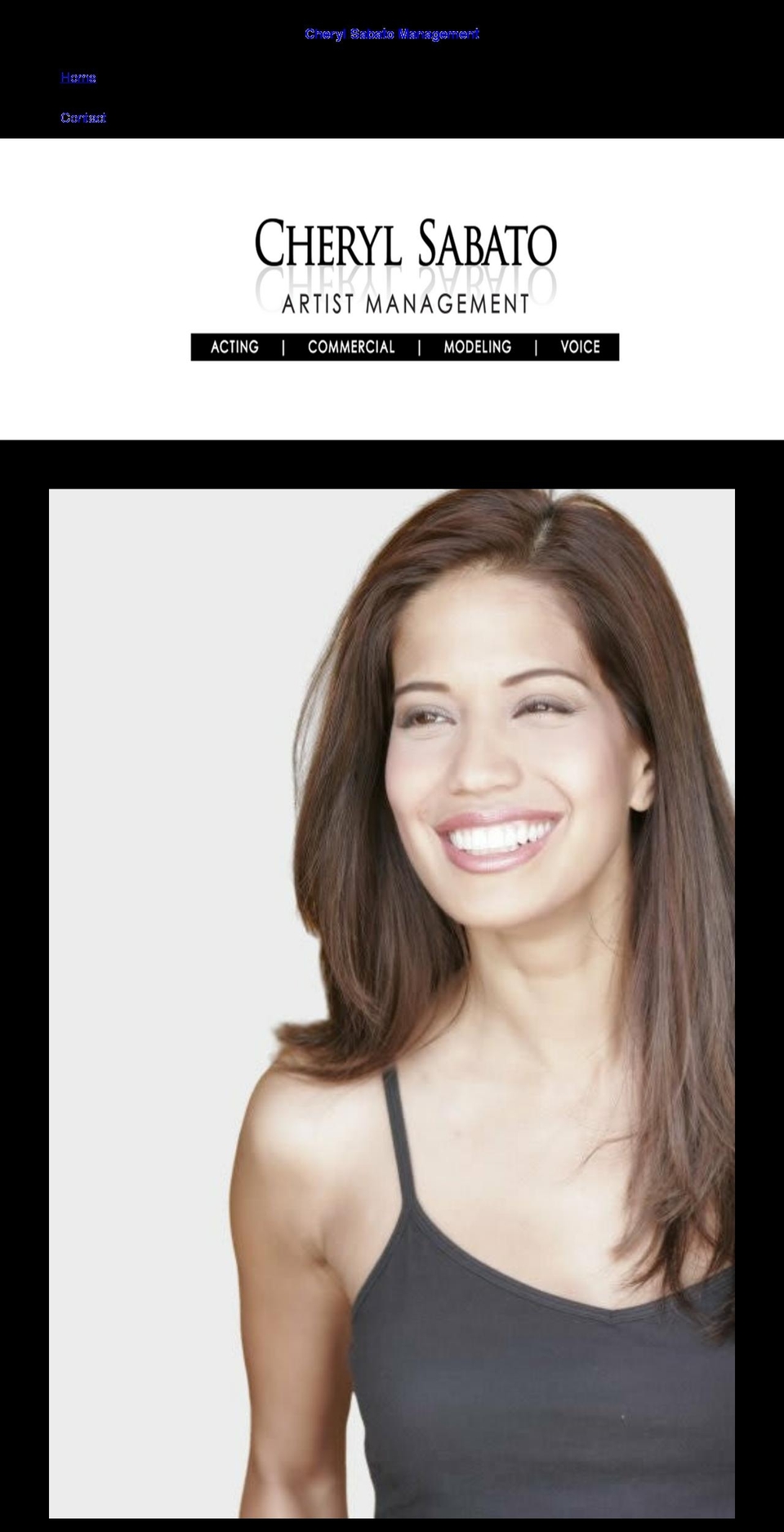 cherylsabatomanagement.com shopify website screenshot