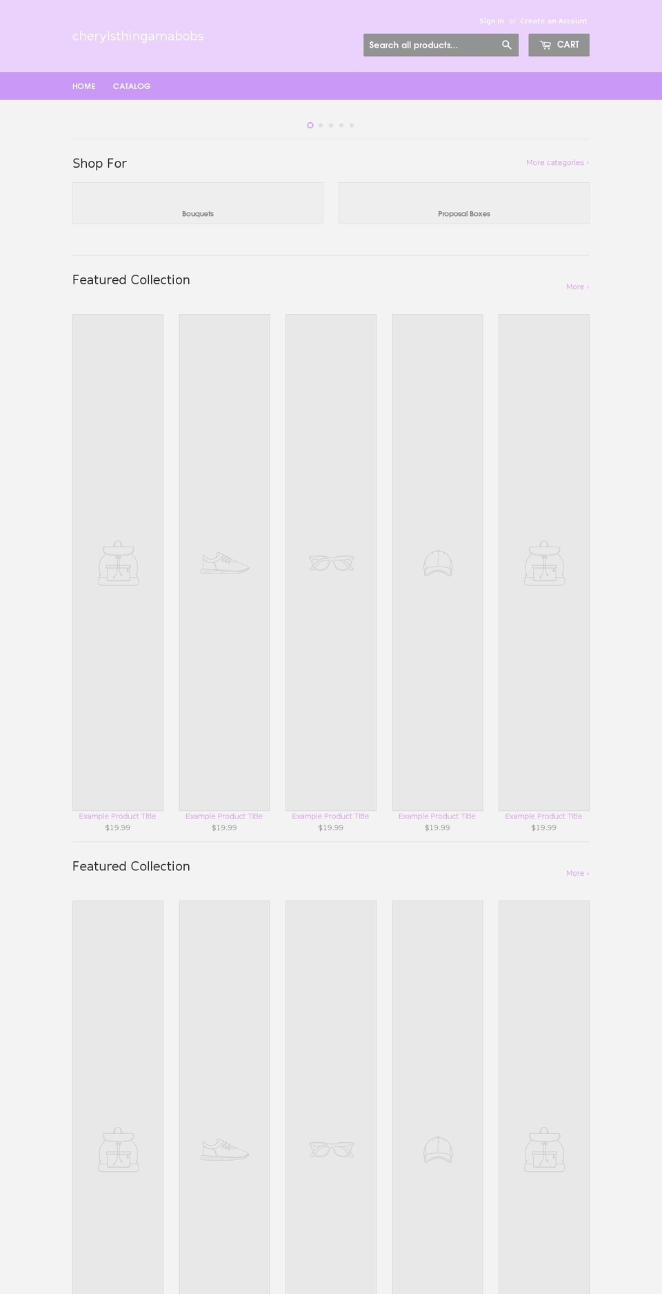 cherylsthingamabobs.com shopify website screenshot