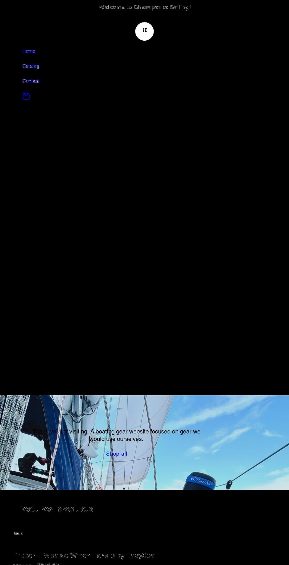 chesapeake-sailing.com shopify website screenshot