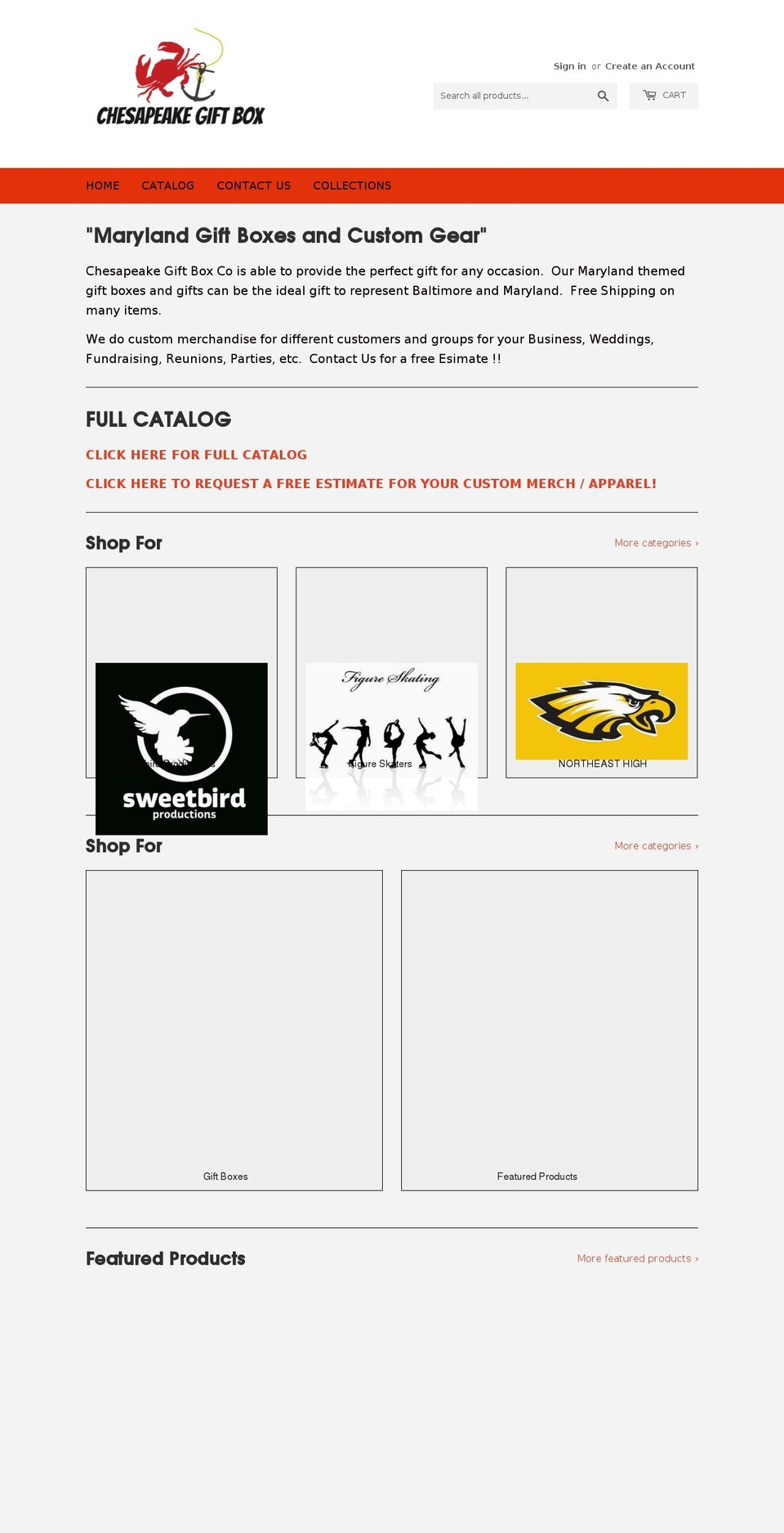 chesapeakedistribution.com shopify website screenshot