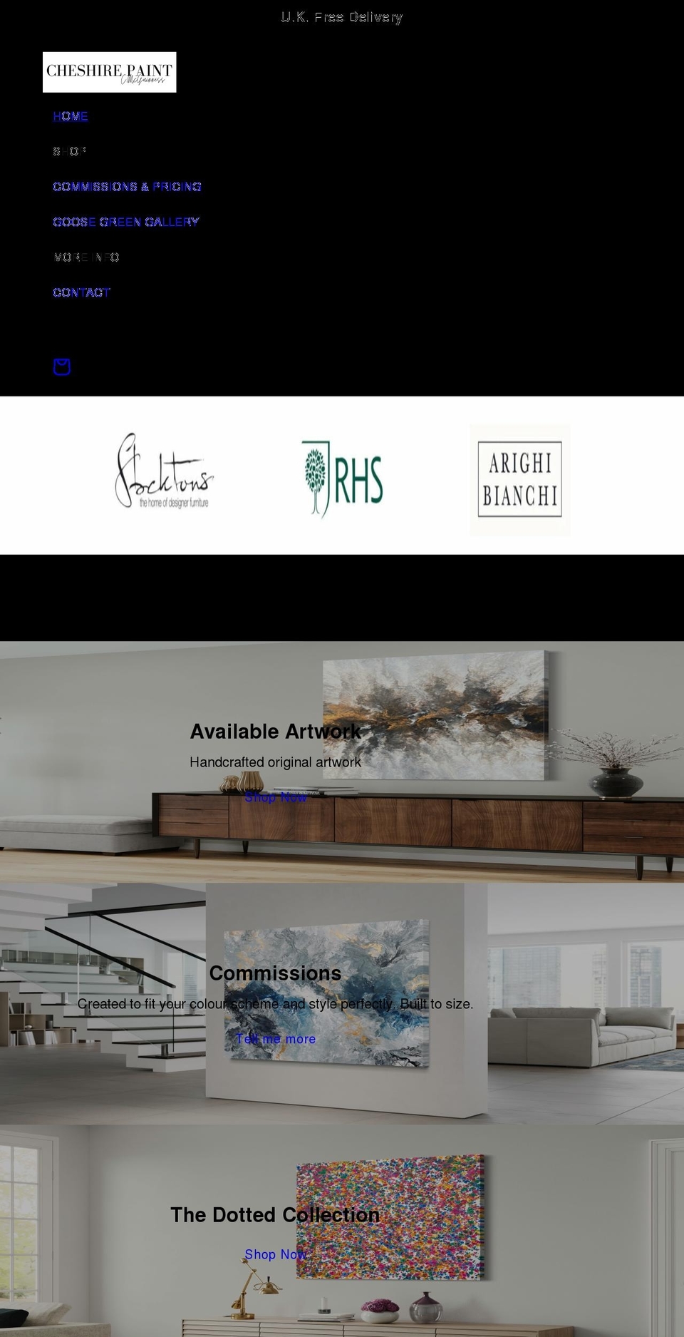 cheshirepaint.com shopify website screenshot