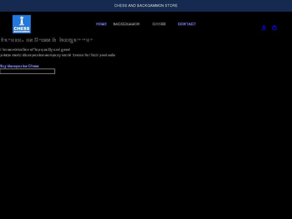 chess-backgammon.com shopify website screenshot