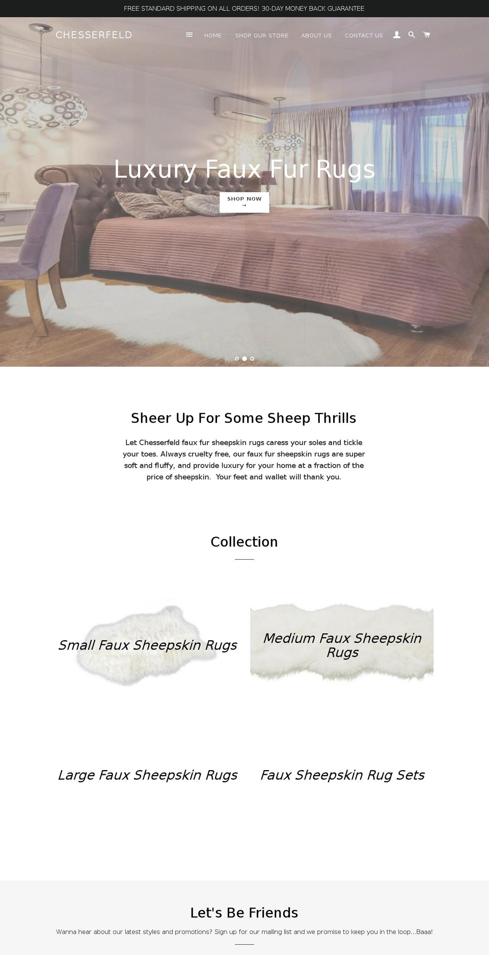 chesserfeld.com — Shopify storefront screenshot