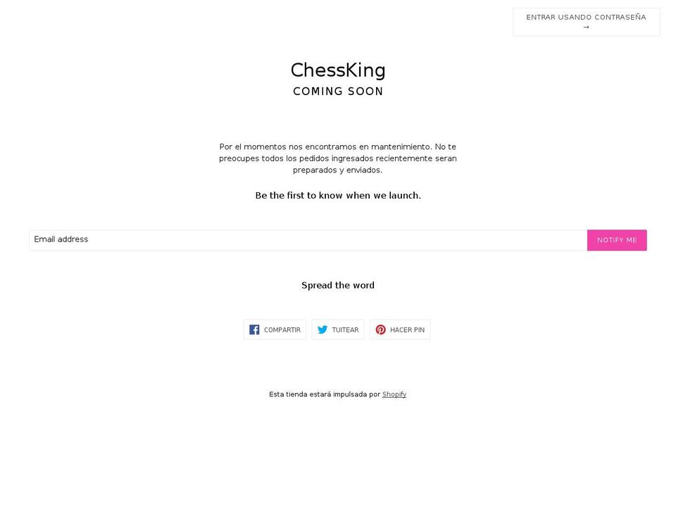 chesskingla.com shopify website screenshot