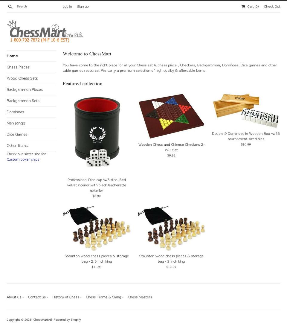 chessmart.com — Shopify storefront screenshot
