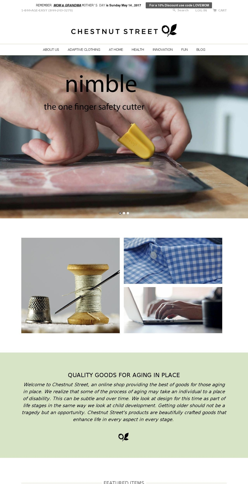 Chestnut Street Shopify theme site example chestnutst.com