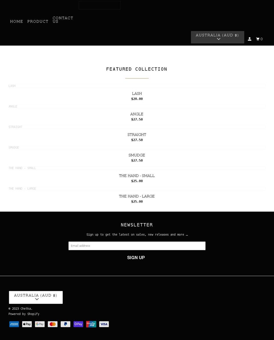 chetka.com shopify website screenshot