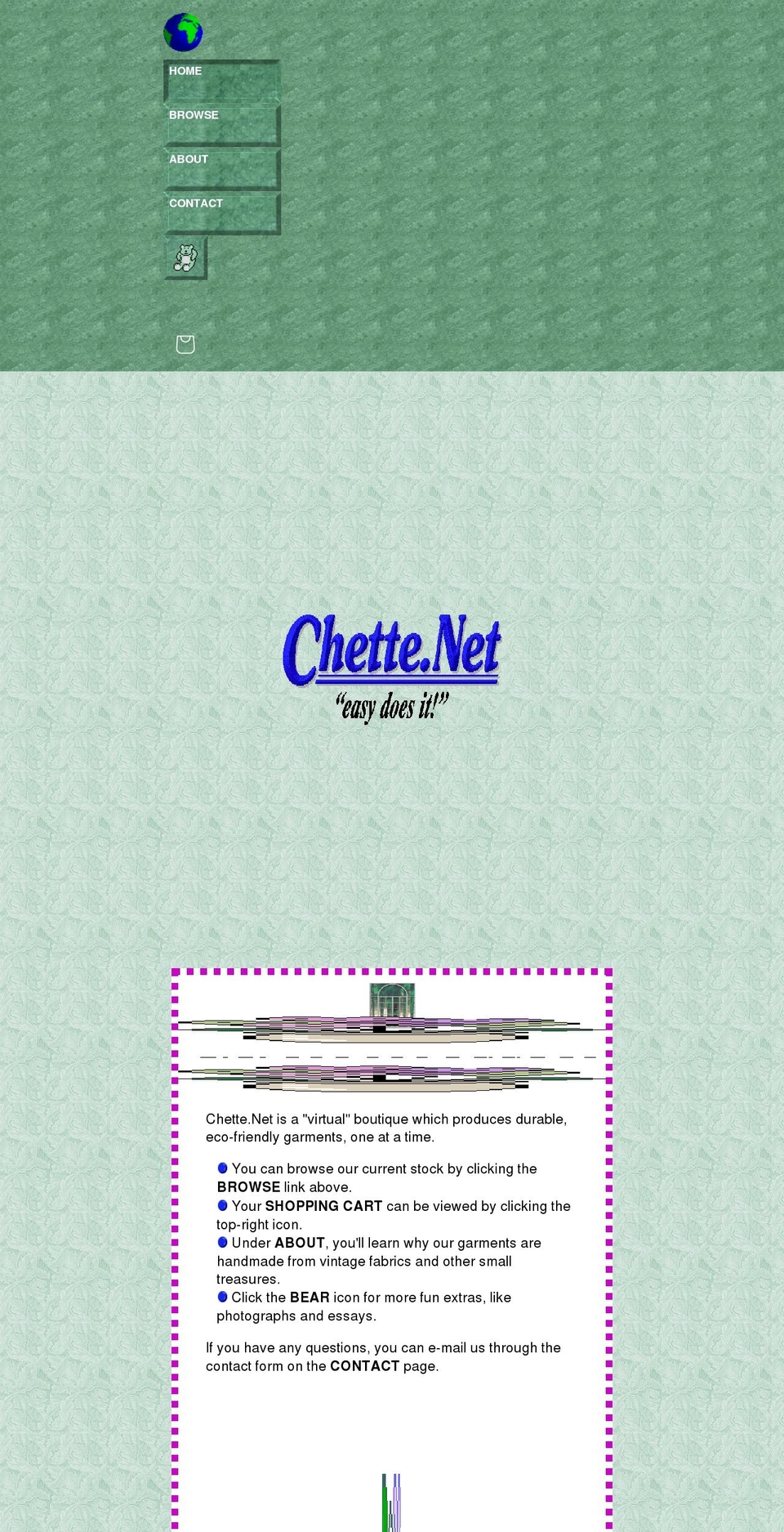chette.net shopify website screenshot