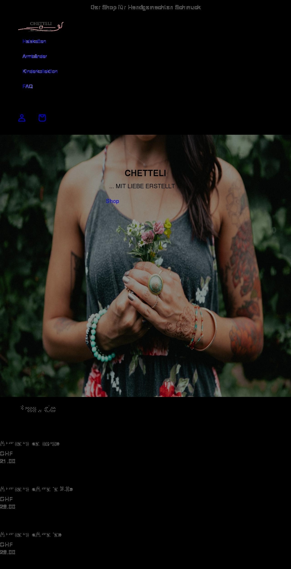 chetteli.ch shopify website screenshot