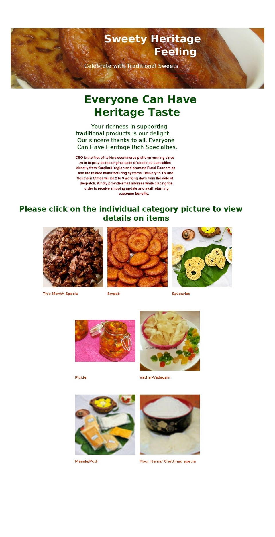 chettinadsnacksonline.com — Shopify storefront screenshot