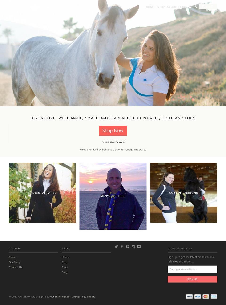 chevalamour.com shopify website screenshot