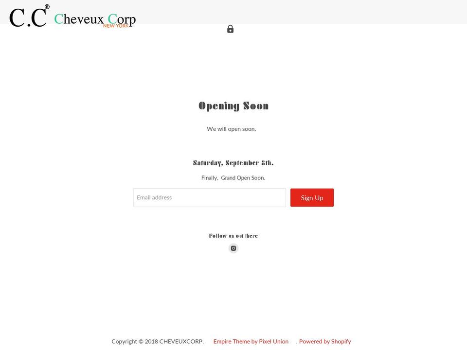 cheveuxonline.com — Shopify storefront screenshot