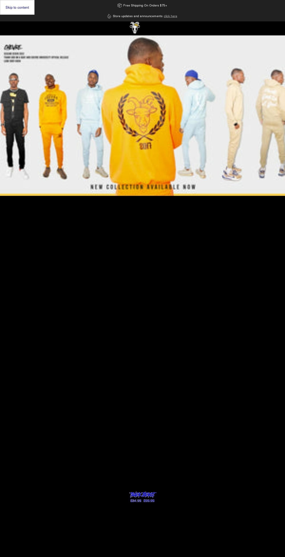 chevre-clothing-company.myshopify.com shopify website screenshot