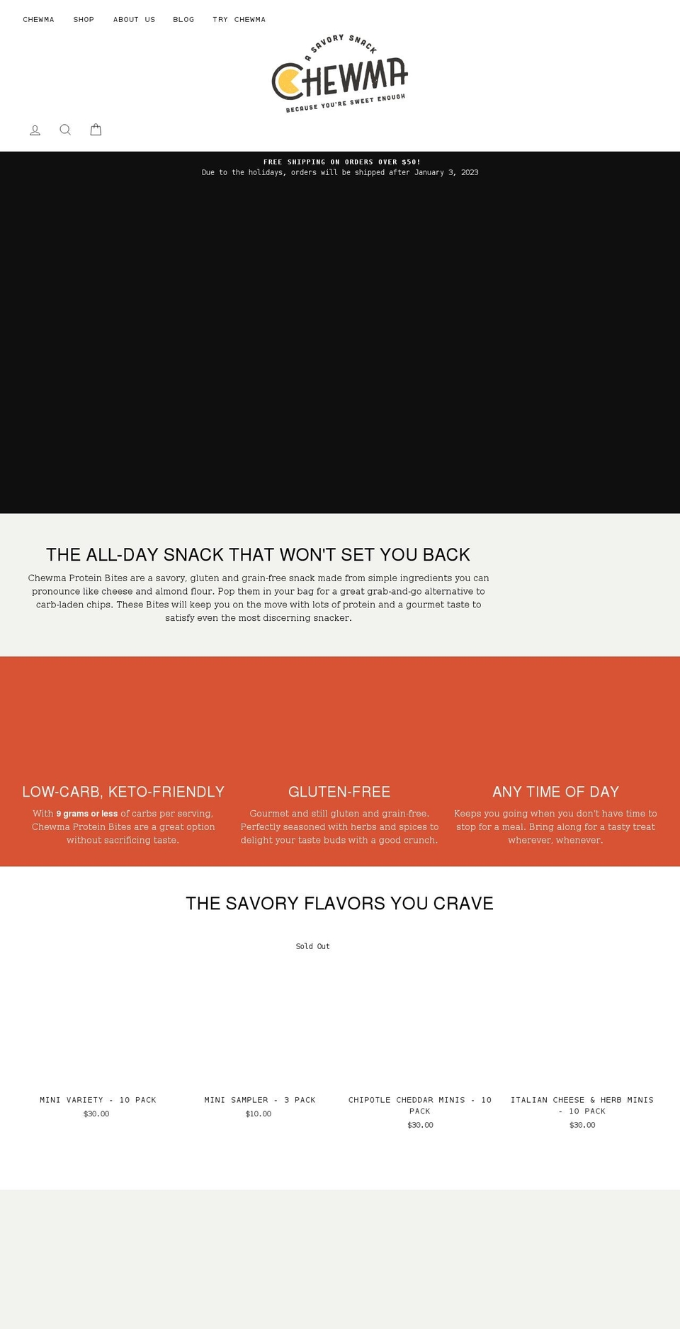 chewma.com shopify website screenshot