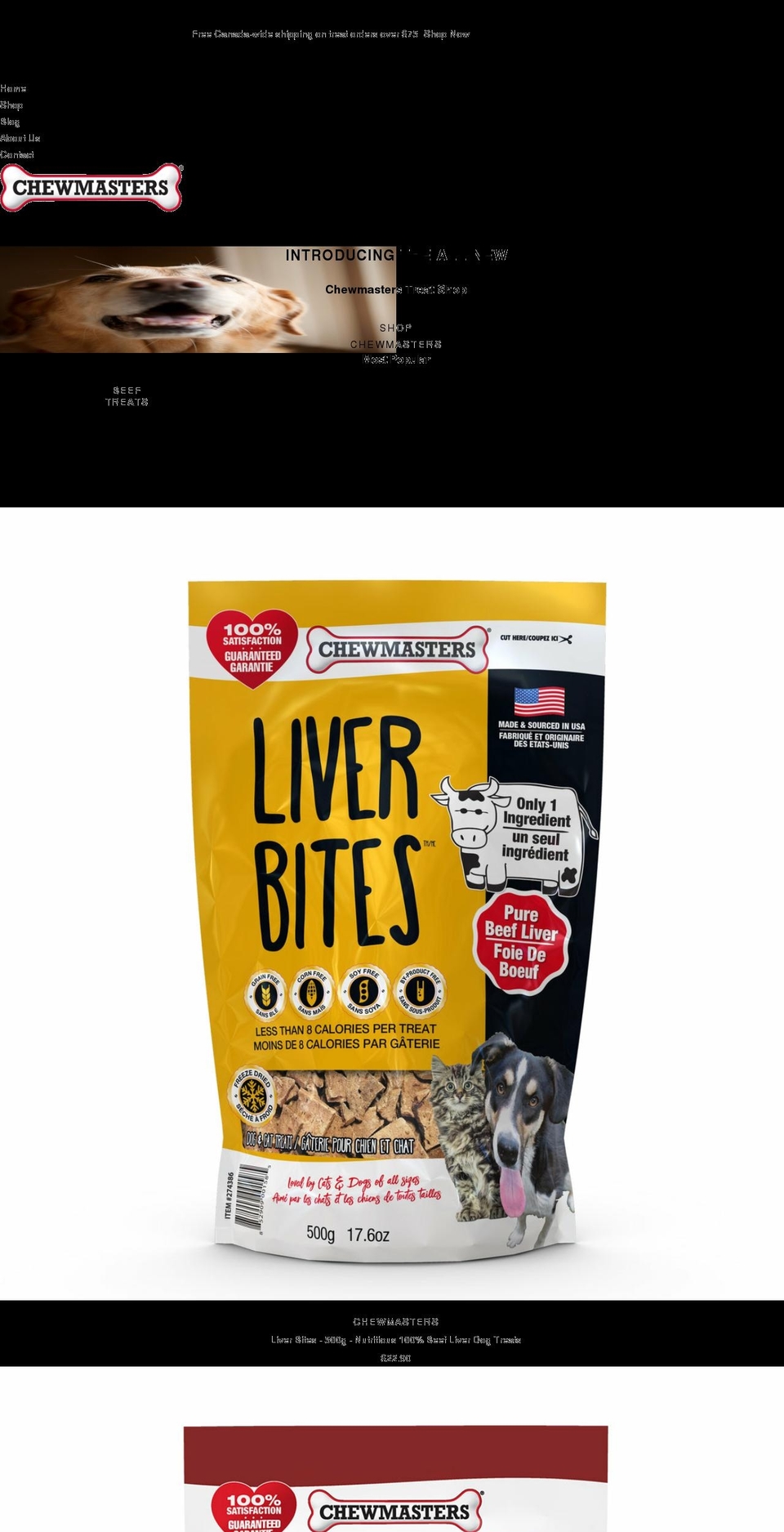 chewmasters.com shopify website screenshot