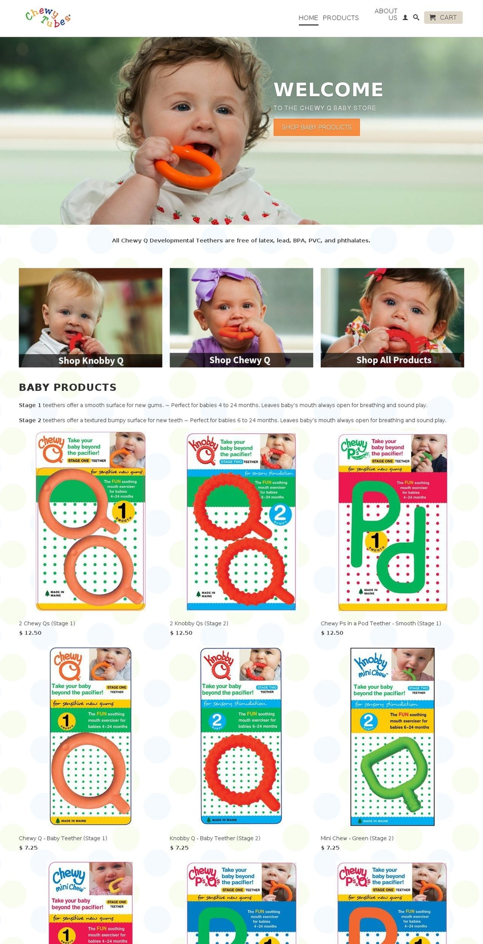 chewybabycollection.com — Shopify storefront screenshot