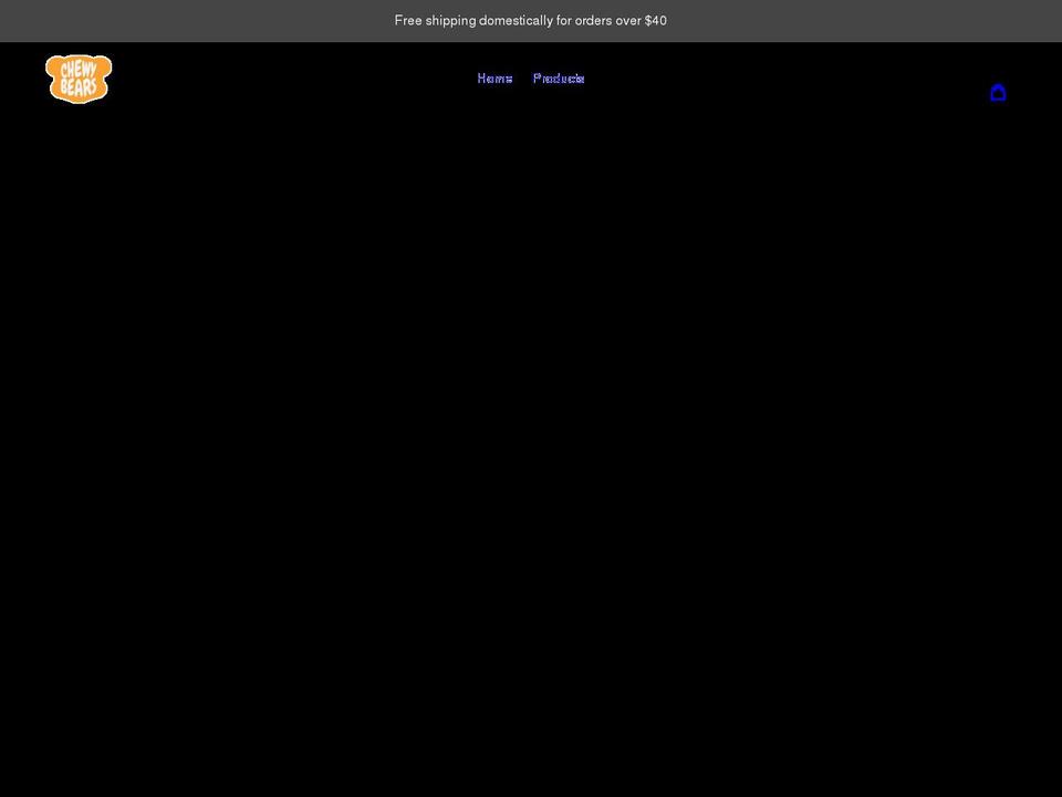 chewybears.shop shopify website screenshot
