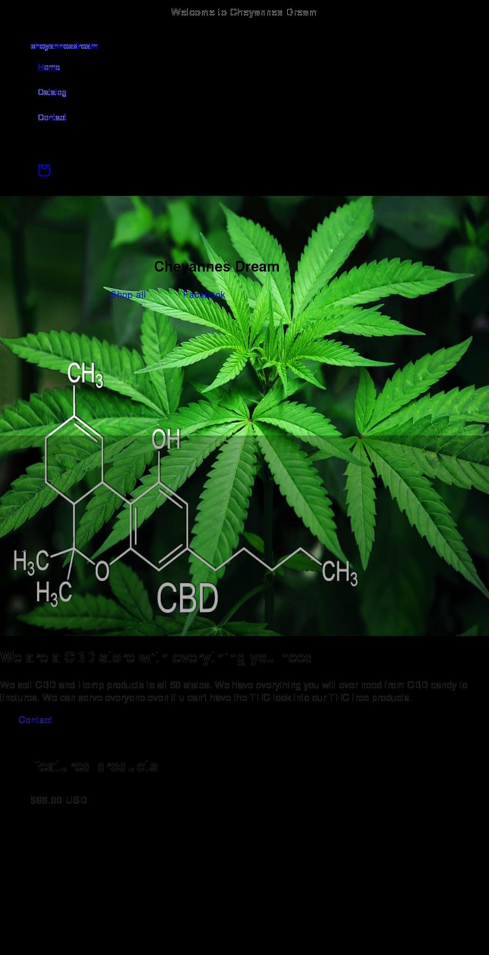 cheyannes-dream.com shopify website screenshot