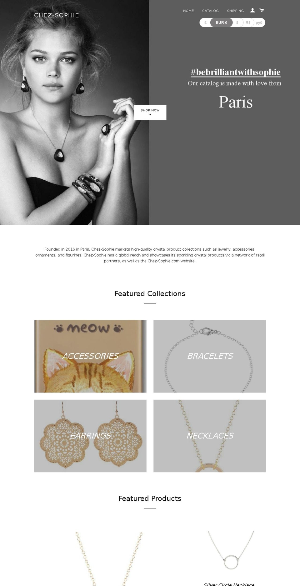 chez-sophie.com shopify website screenshot