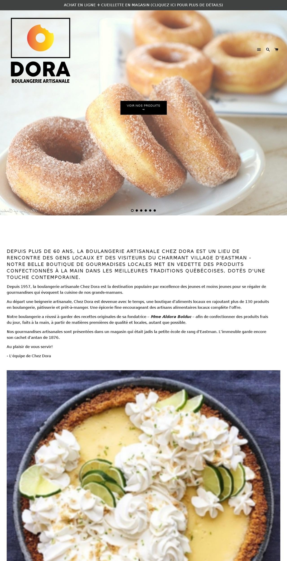 chezdora.com — Shopify storefront screenshot