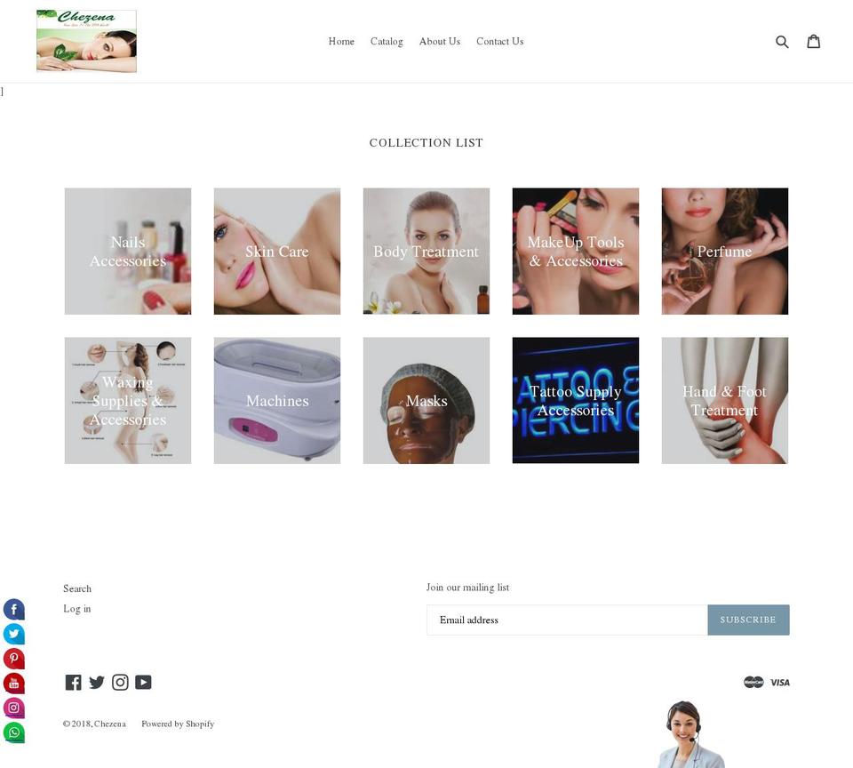 chezena.com — Shopify storefront screenshot