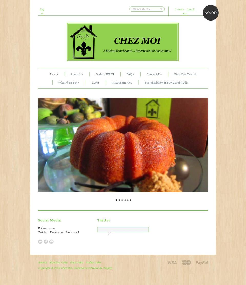 chezmoi-bakery.com shopify website screenshot