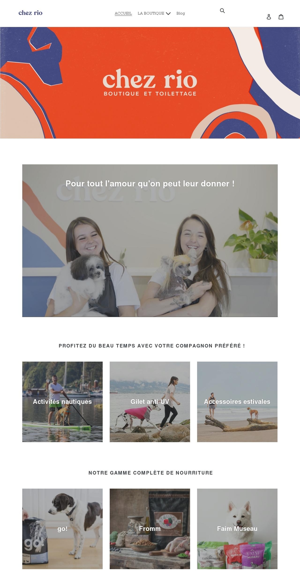 chezrio.com shopify website screenshot