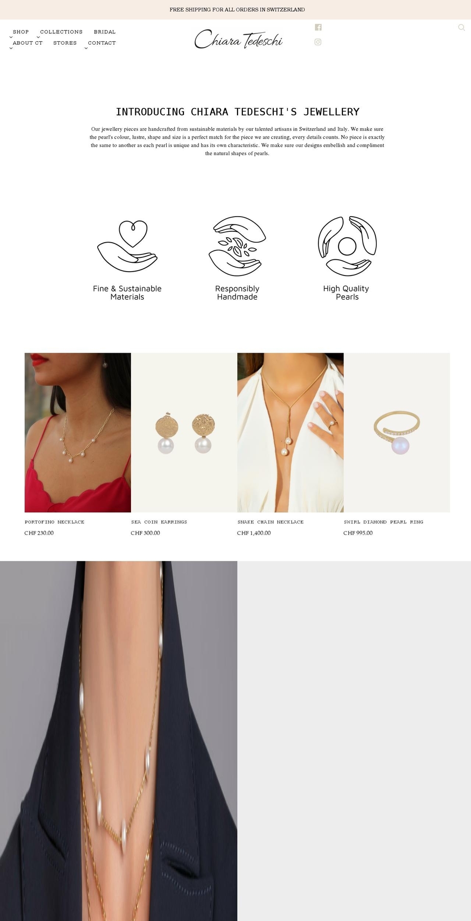 chiara-tedeschi.com shopify website screenshot