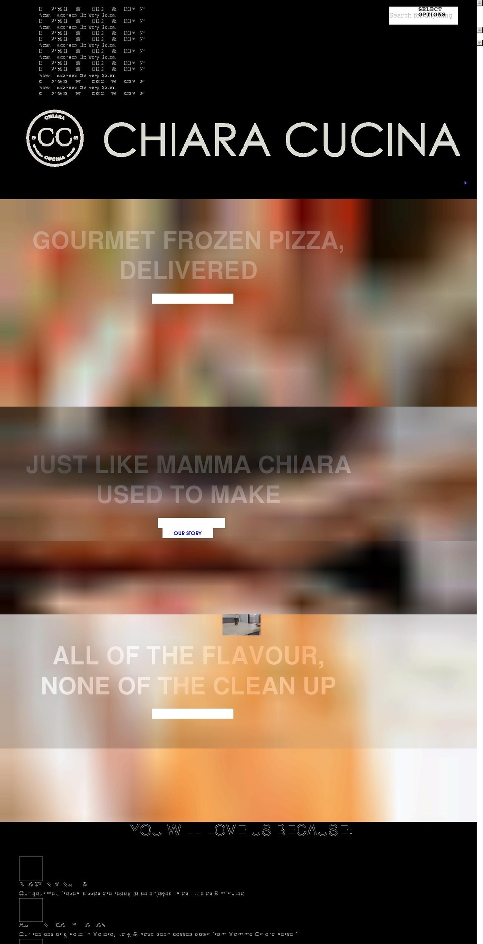 chiaracucina.com shopify website screenshot