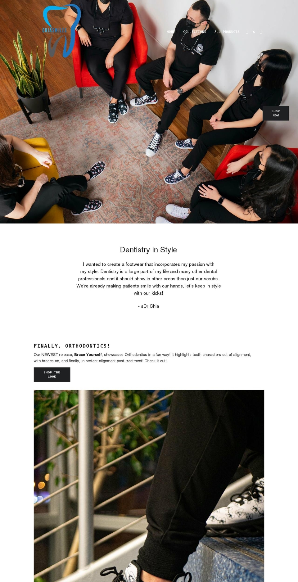 chiasmiles.com shopify website screenshot