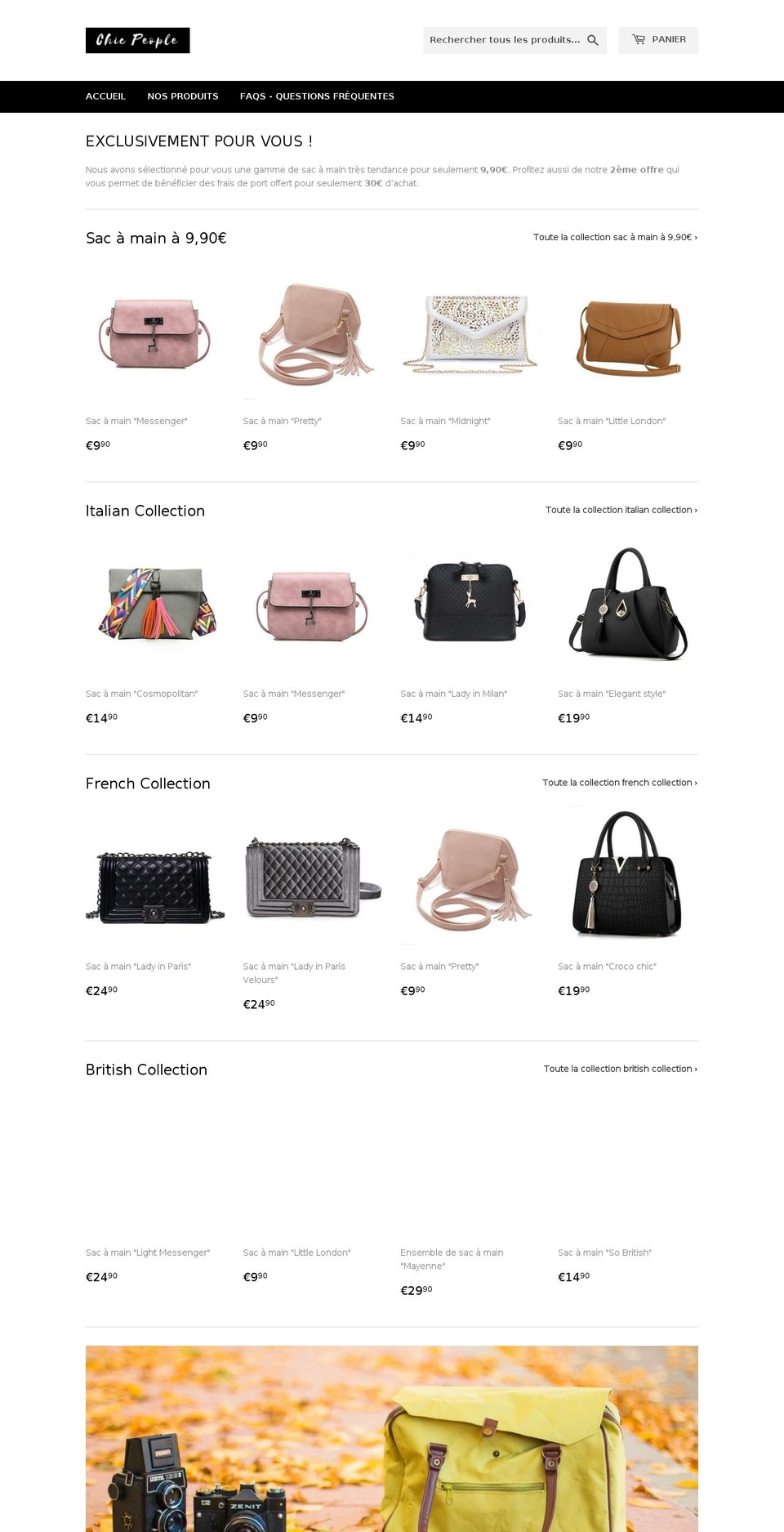 chic-people.com — Shopify storefront screenshot