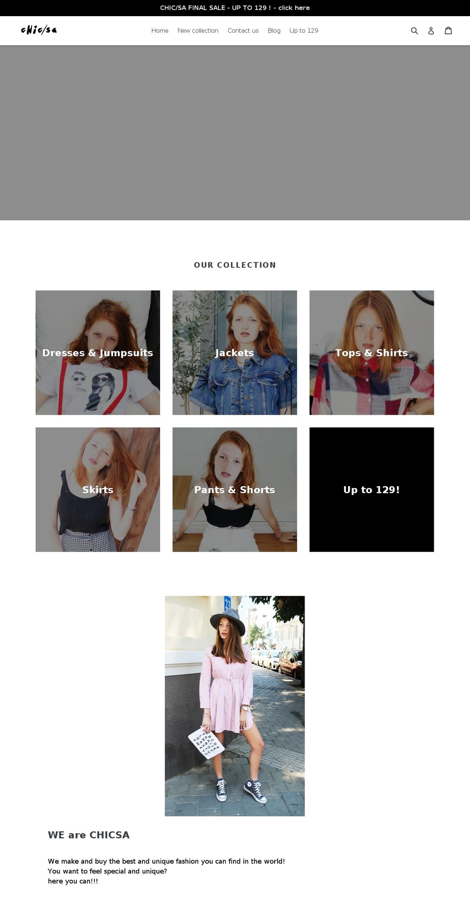 chic-sa.com shopify website screenshot
