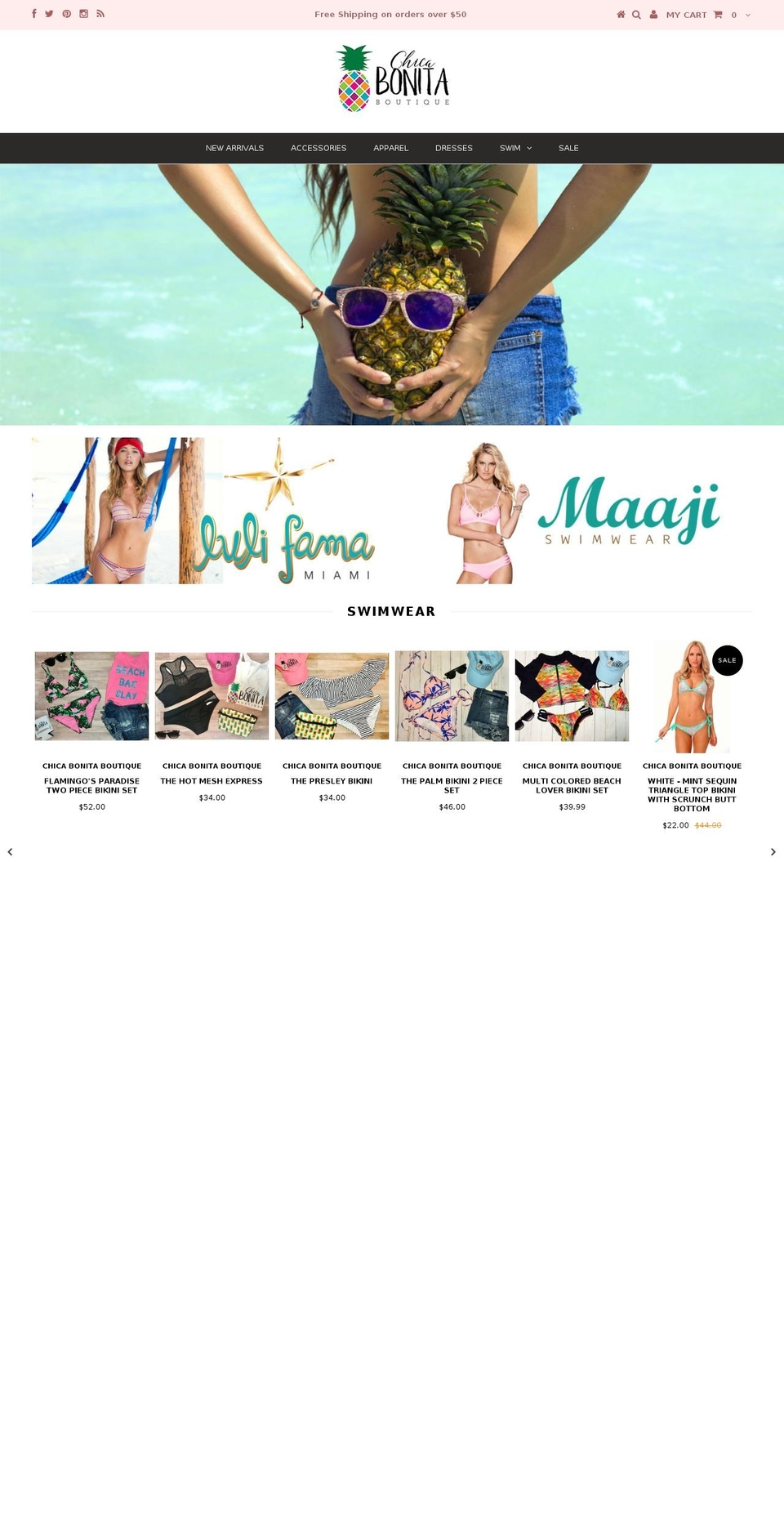 chicabonitaboutique.com shopify website screenshot