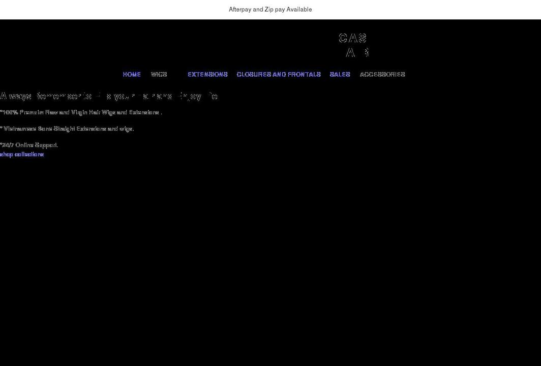 chicafrihair.com shopify website screenshot