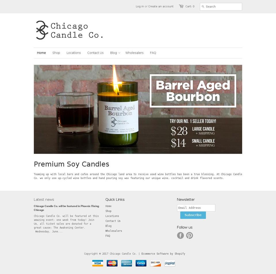 Be Yours Shopify theme site example chicagocandleco.com