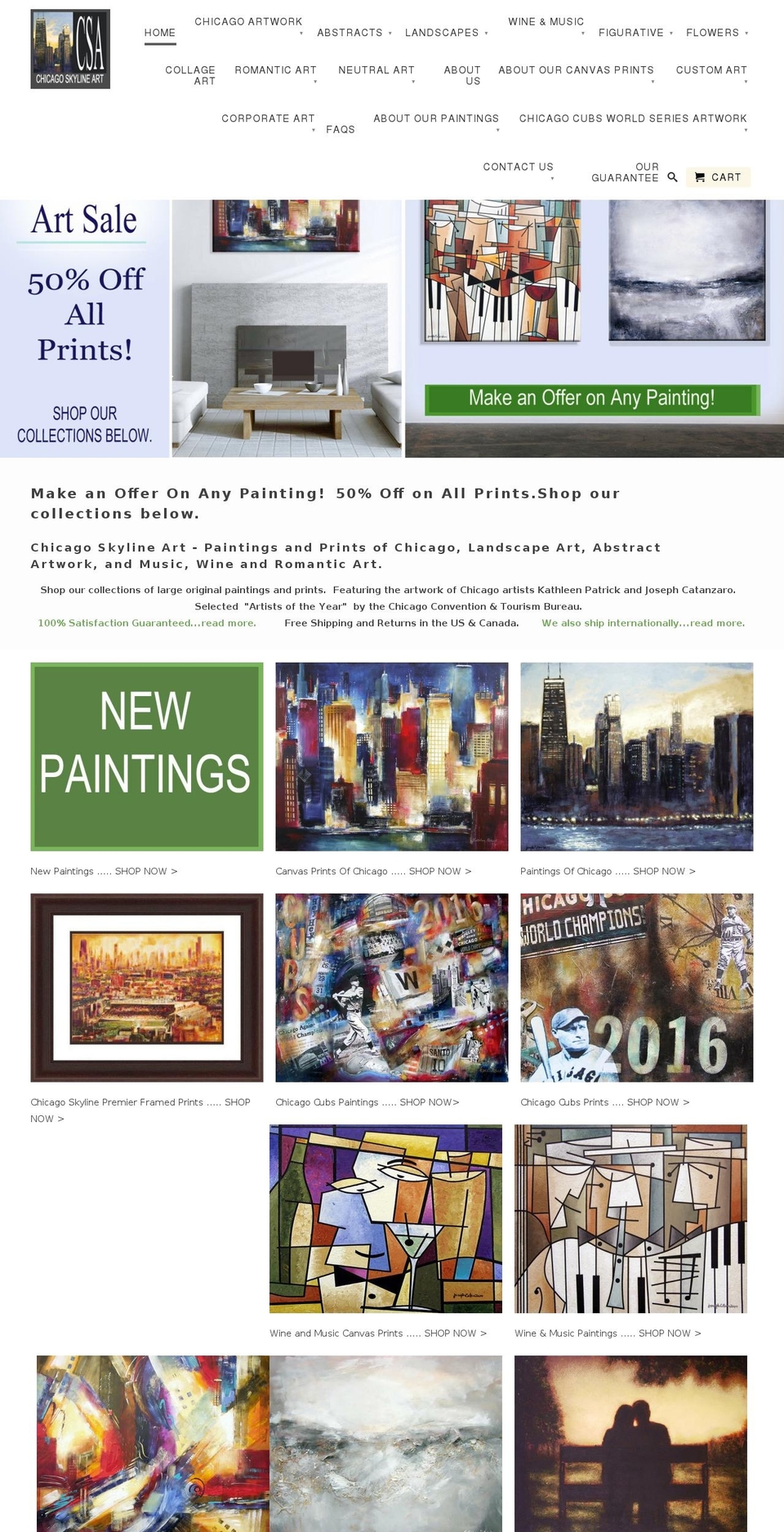 chicagocontemporaryart.com shopify website screenshot