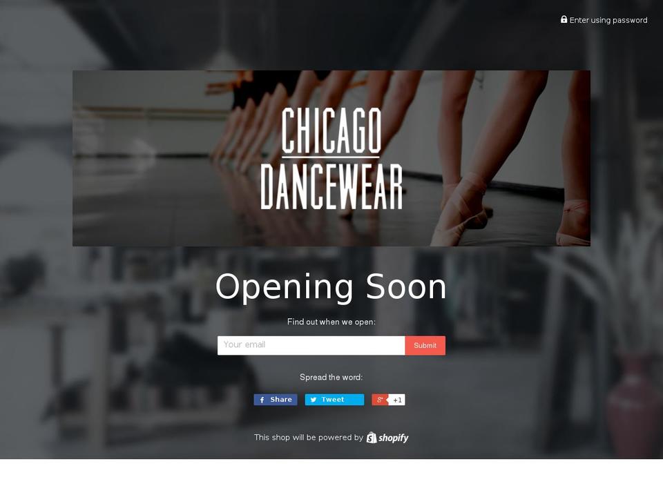 chicagodancewear.com shopify website screenshot