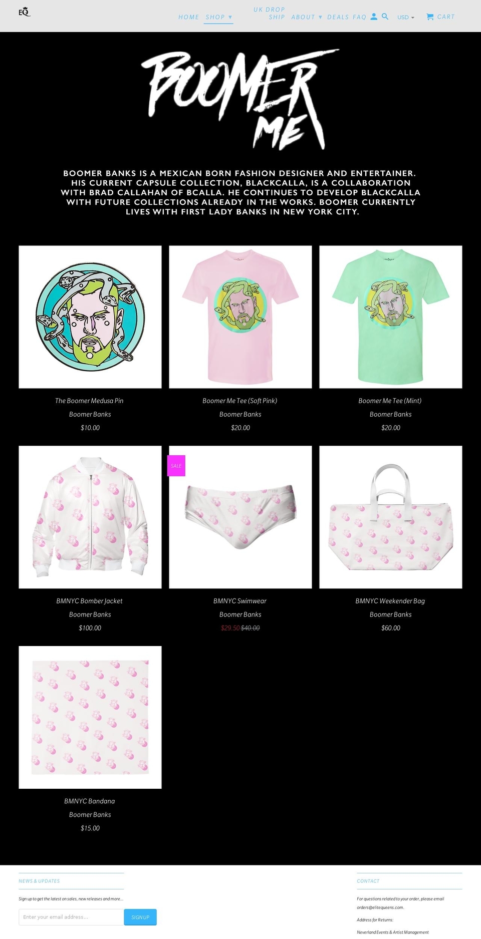 chicagodragqueens.com — Shopify storefront screenshot